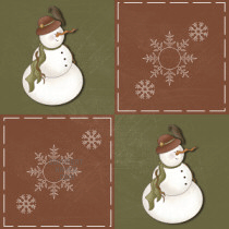 Country Snowman Background