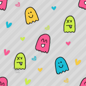 Colorful Ghost Background
