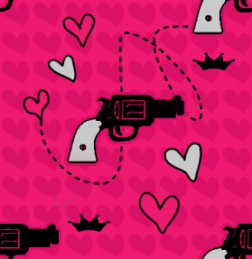 Hearts Gun Background