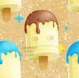 Ice Popsicle Background