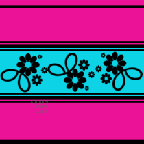 Flower Line Pink Background