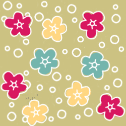 Flowers And Circles Background