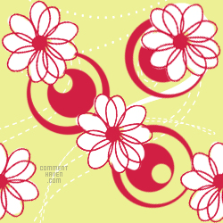 Lime And Red Flowers Background