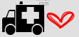 Ambulance Heart Background