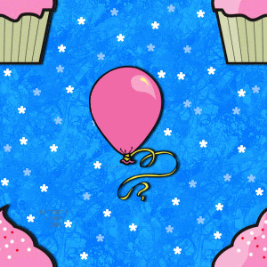 Cupcake Ballons Background