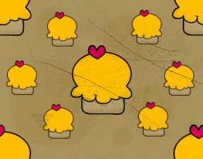 Heart Cupcakes Background