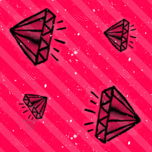 Pink Diamond Background