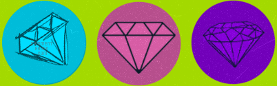Polka Diamond Background