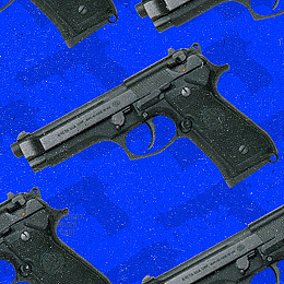 Blue Gun Background