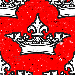 Crown Red Background