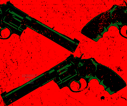 Gun Red Background