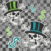 Money Skulls Background