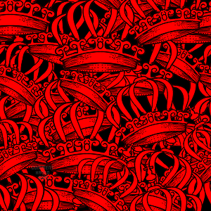 Red Crowns Background