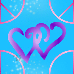 Blue Purple Heart Background