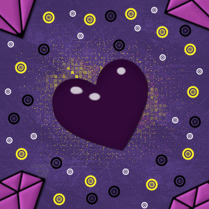 Heart And Diamonds Background