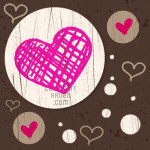 Heart Dot Browns Background