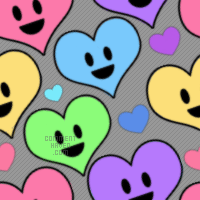 Heart Face Background