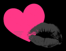 Lipstick Hearts Background