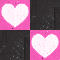 Pink Heart Square Background