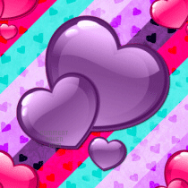 Puple Heart Background
