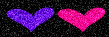 Purple And Pink Hearts Background