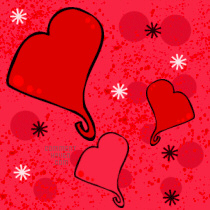 Scribble Heart Background