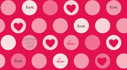 Love Heart Dots Background