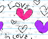 Love Scribble Background
