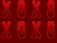 Red Xoxo Background