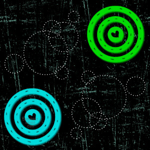Heart Circles Background