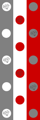 Red Grey Dots Background
