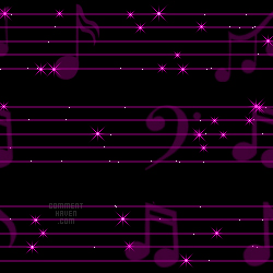 Music Sheet Pink Background