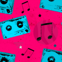 Pink Cassette Background