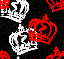 Red White Crown Background