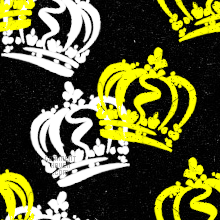 Yellow Black Crown Background