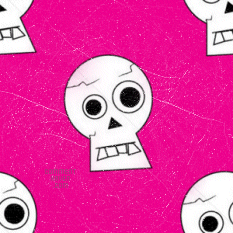 Cute Pink Skull Background