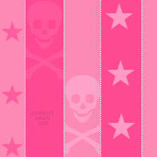 Pink Star Skull Background