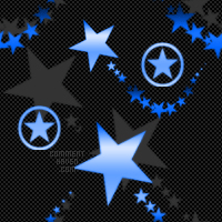 Blue  Black Star Background