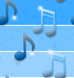 Blue Music Note Background