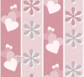 Heart Flake Pink Background