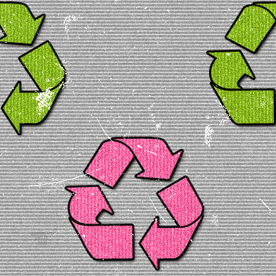 Recycle Green Pink Background