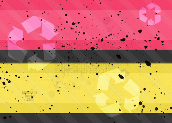Red Yellow Recycle Background