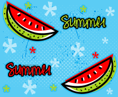 Summer Watermelon Background