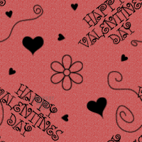 Black Happy Valentines Day Background