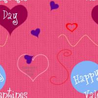 Happy Valentines Day Hearts Background