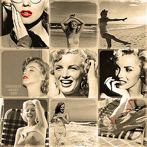 Marilyn Monroe Beach Background