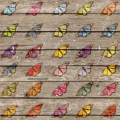 Butterfly Wood Background