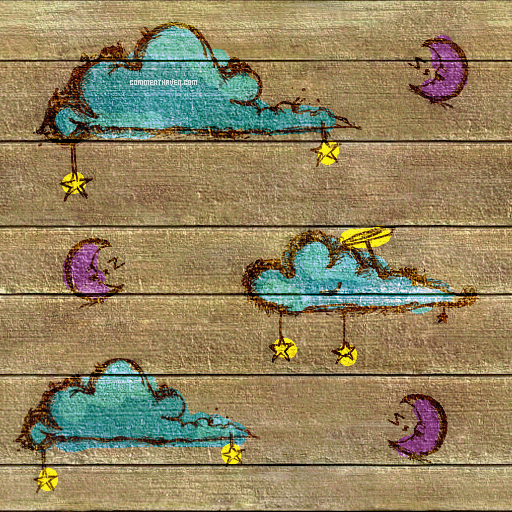 Clouds Wood Background