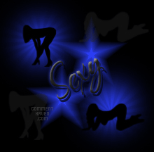 Sexy Silhouette Blue Background