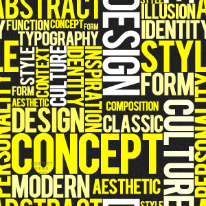 Yellow Design Collage Background